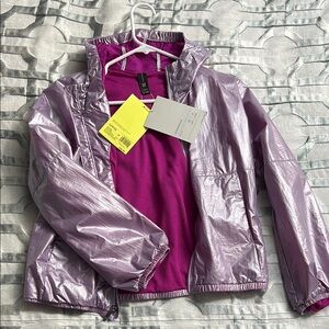 Iridescent Lavender Windbreaker Jacket - all in motion size 10/12 new